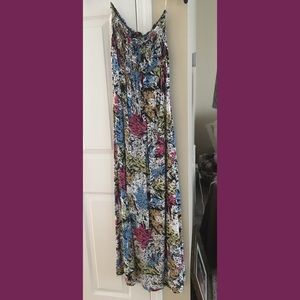 Strapless maxi dress